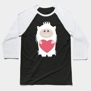 Little Yeti, Big Heart Baseball T-Shirt